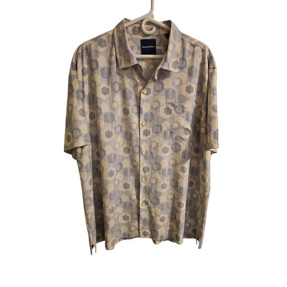 Tommy Bahama sz XXL silk Hawaiian print button down shirt MT86 - Picture 1 of 7